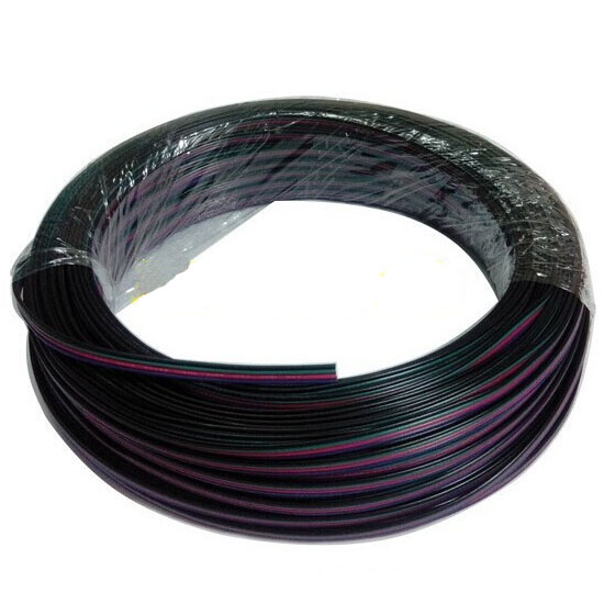 4 wire 22 AW RGB extension cable wire for LED strip(20m 66f)